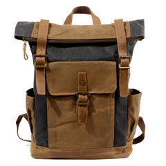 Oil-Waxed Canvas Weekend Rucksack