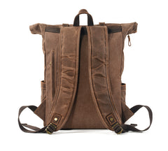 Waxed Canvas Contrast Rucksack