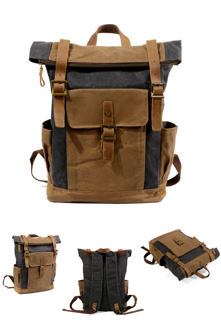 Oil-Waxed Canvas Weekend Rucksack