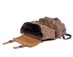 Drawstring Waxed Canvas Rucksack