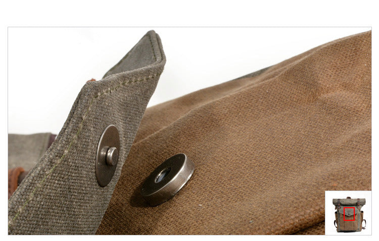 Oil-Waxed Canvas Outdoor Rucksack