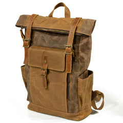 Oil-Waxed Canvas Weekend Rucksack
