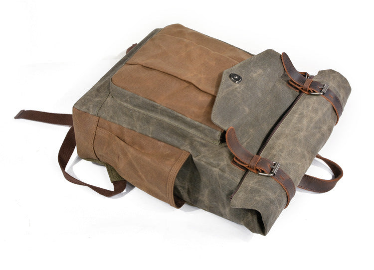Oil-Waxed Canvas Outdoor Rucksack