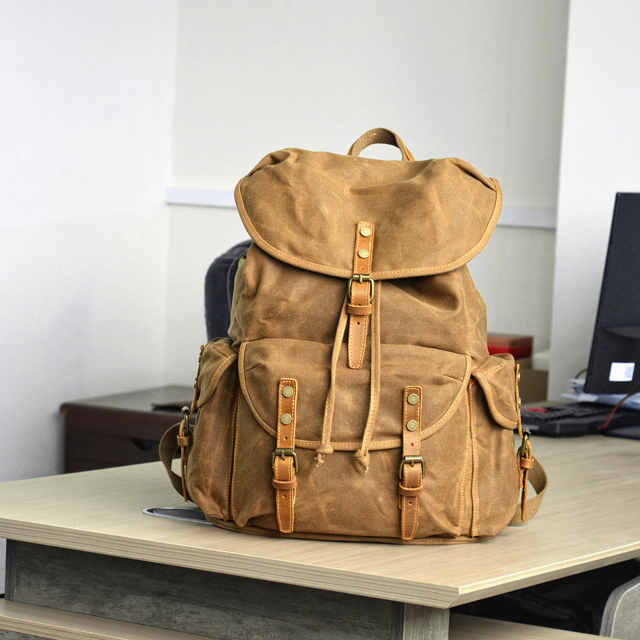 Soft Waxed Canvas Rucksack