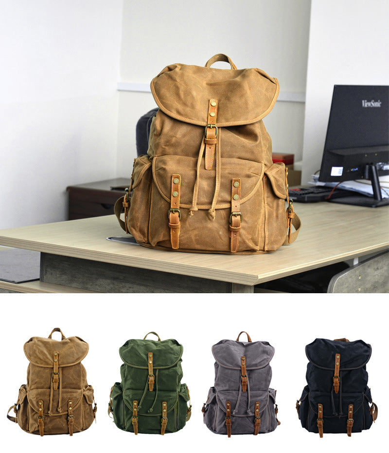 Soft Waxed Canvas Rucksack