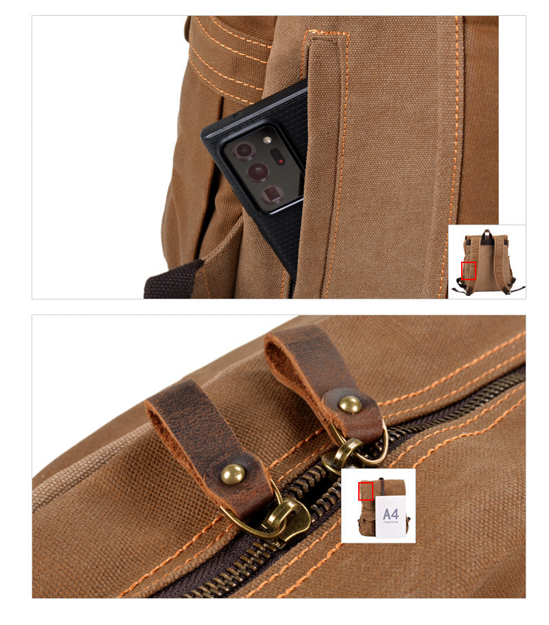 Waxed Canvas 16" Laptop Rucksack