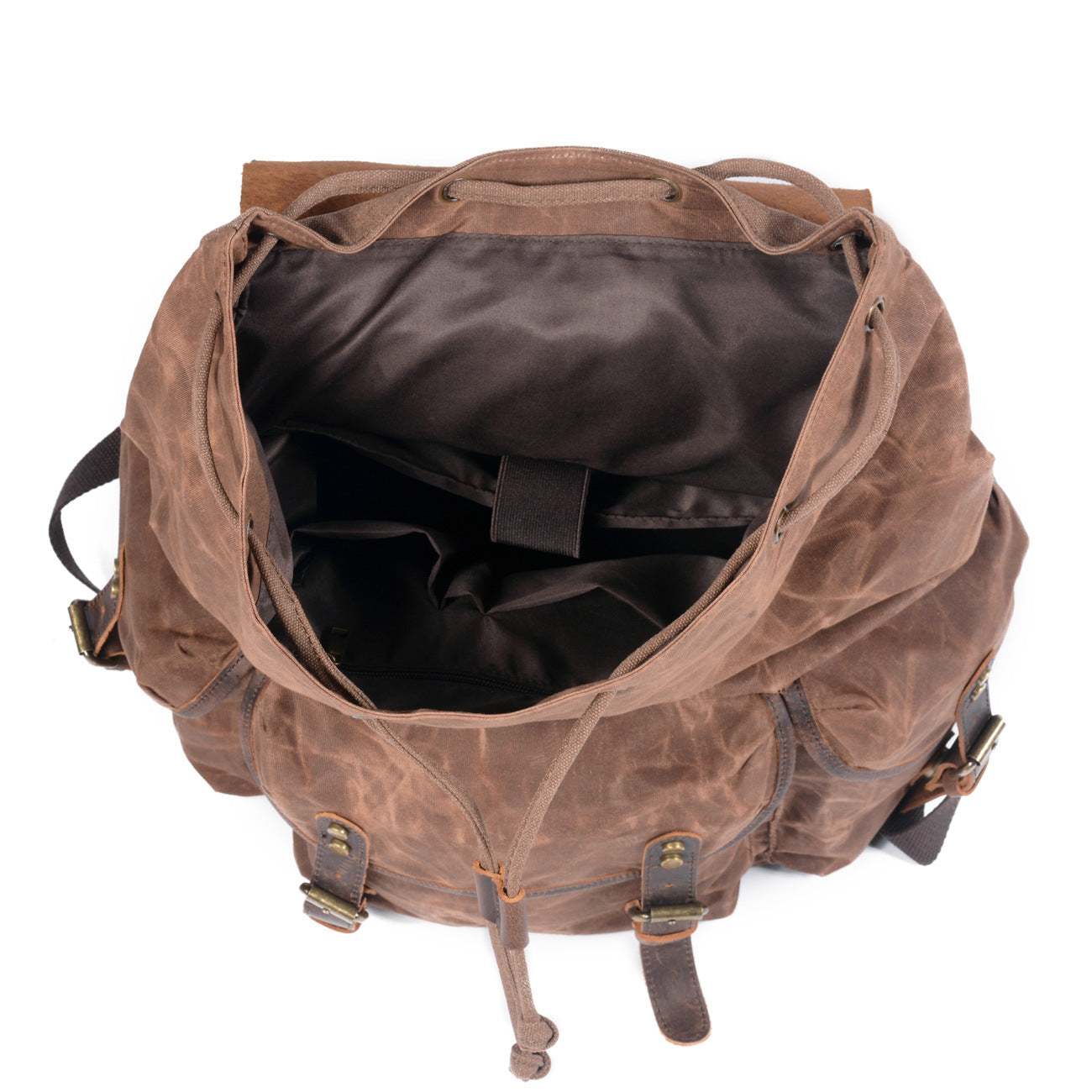 Drawstring Waxed Canvas Rucksack