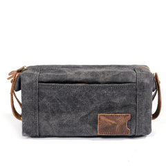Waxed Canvas Washbag, Small