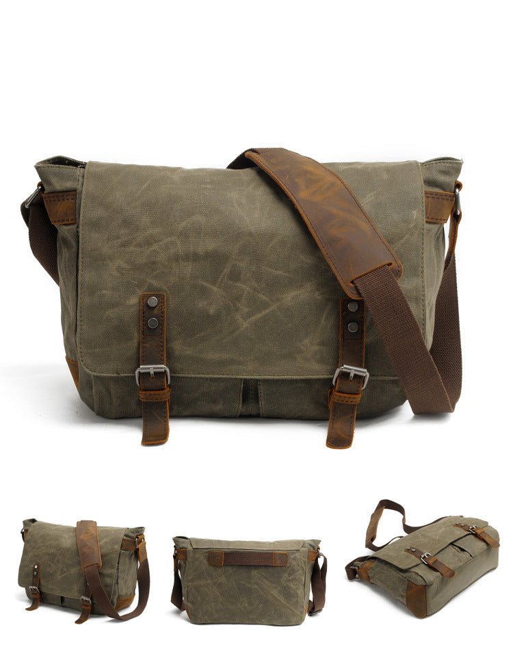 Canvas Laptop Crossbody Bag