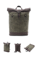 Waxed Canvas College Rucksack