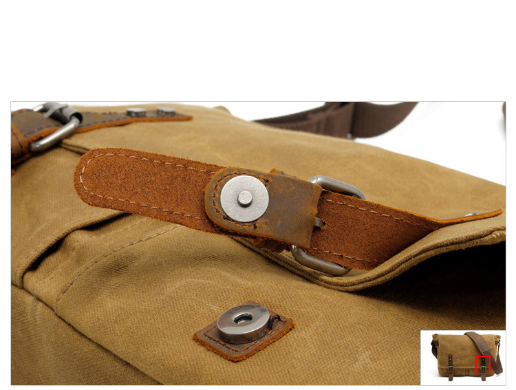 Canvas Laptop Crossbody Bag