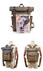 Oil-Waxed Canvas Outdoor Rucksack