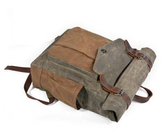 Oil-Waxed Canvas Outdoor Rucksack