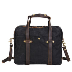Water-Repellent Canvas Laptop Brief