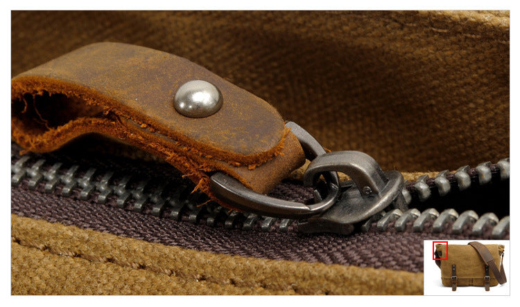 Canvas Laptop Crossbody Bag