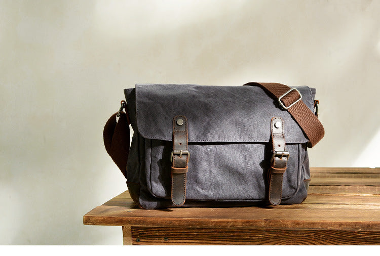Oil-Waxed Canvas Sling Bag
