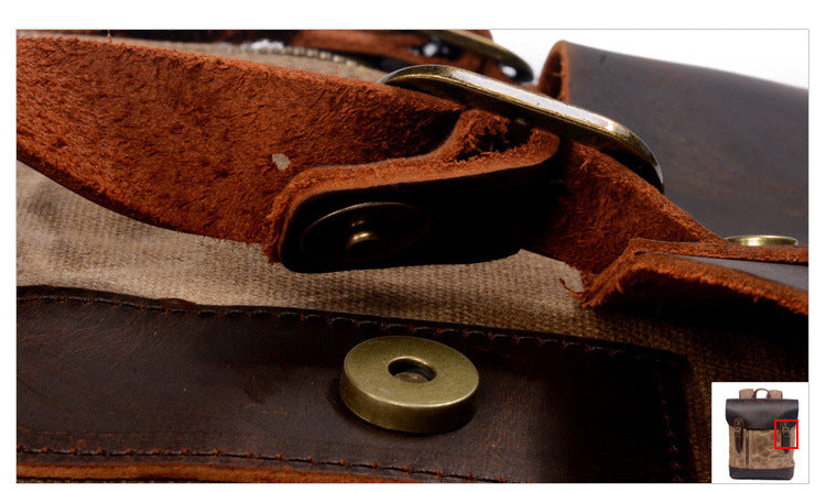 Hard-Waxed Canvas Travel Rucksack