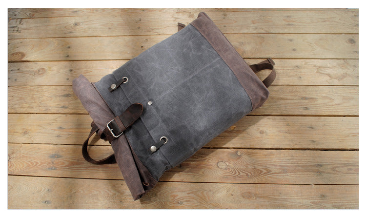 Waxed Canvas College Rucksack