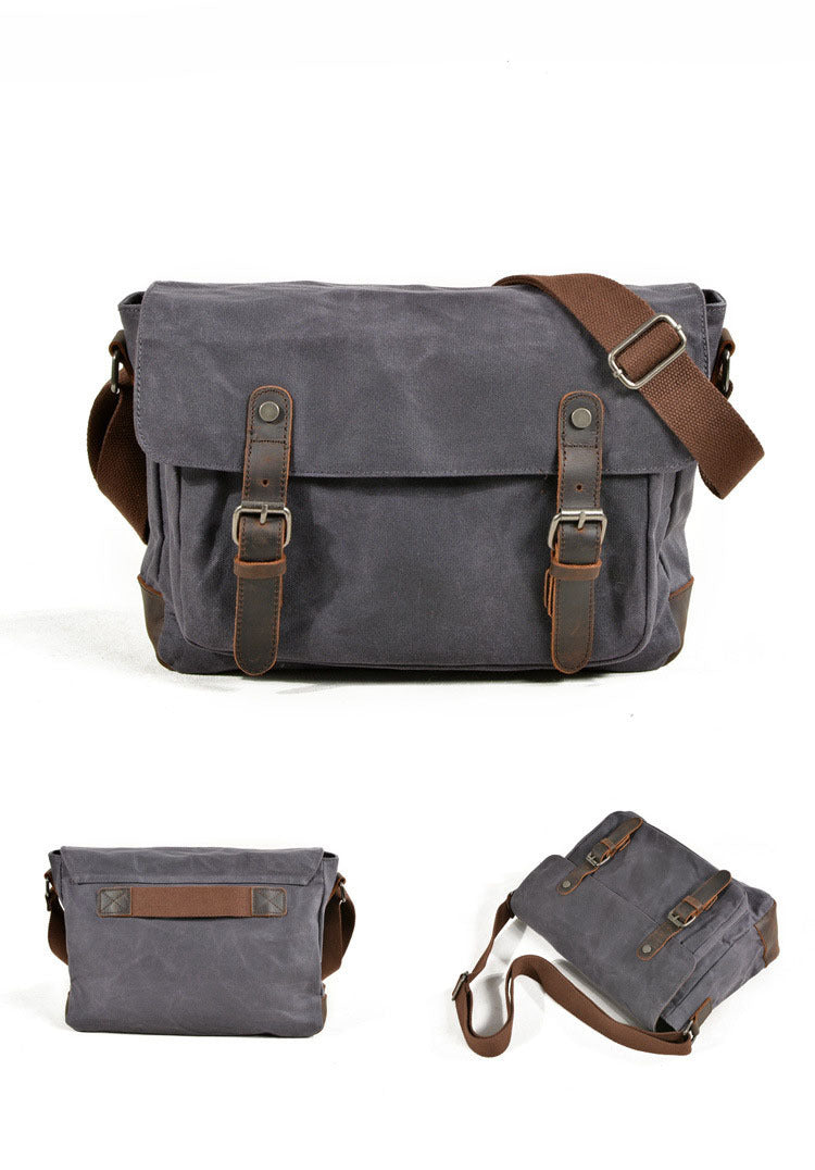 Oil-Waxed Canvas Sling Bag
