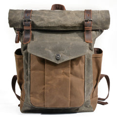 Oil-Waxed Canvas Outdoor Rucksack