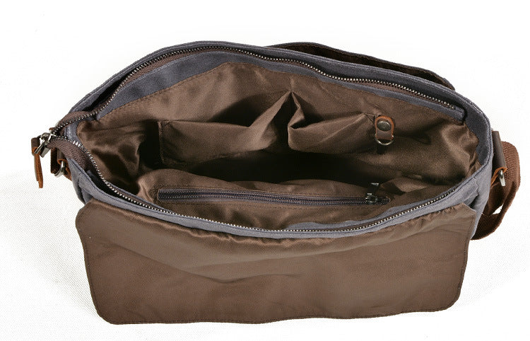 Oil-Waxed Canvas Sling Bag