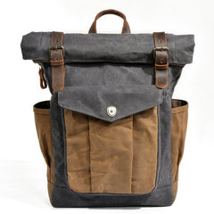 Oil-Waxed Canvas Outdoor Rucksack