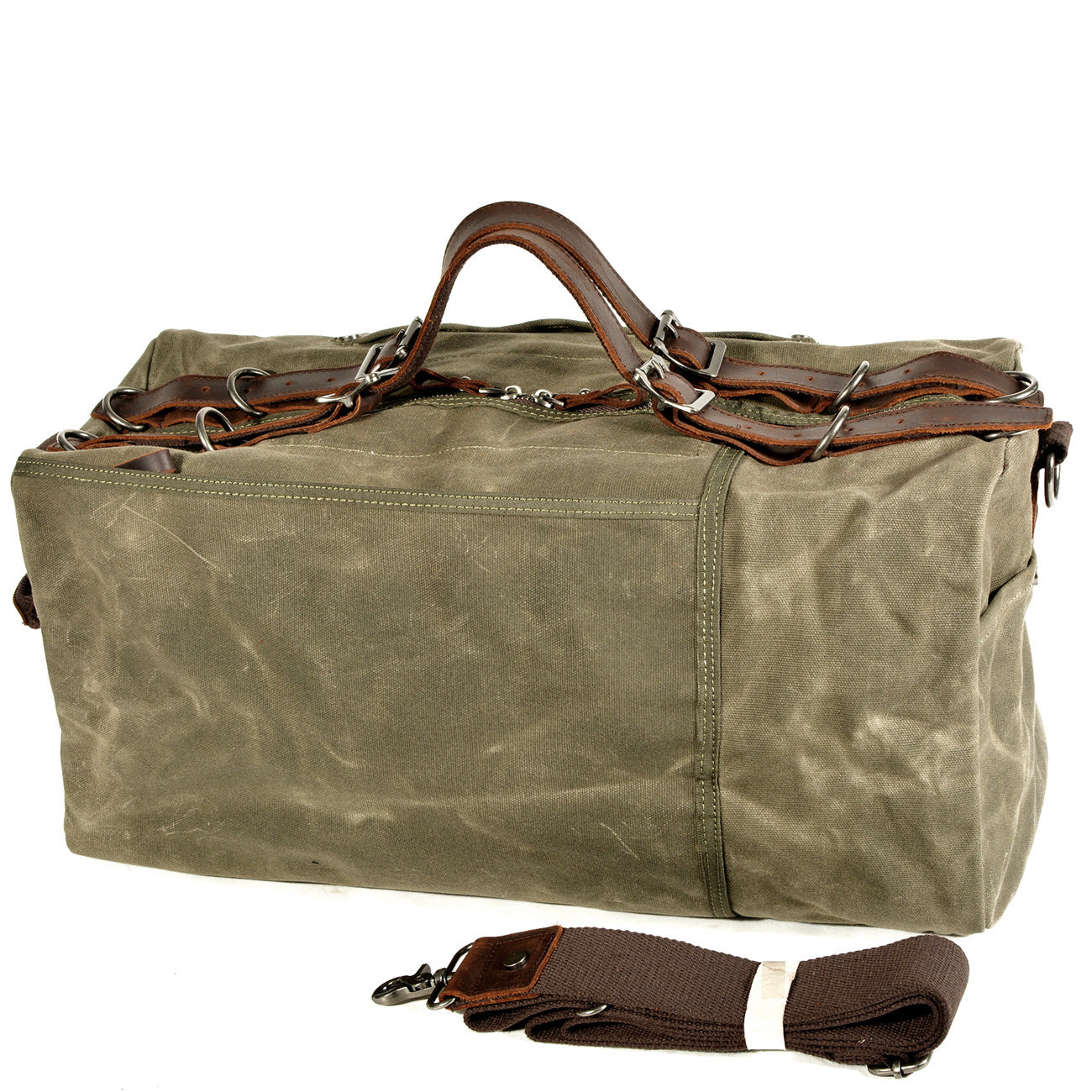 Rough Waxed Canvas Military Bag