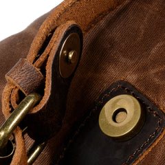 Drawstring Waxed Canvas Rucksack