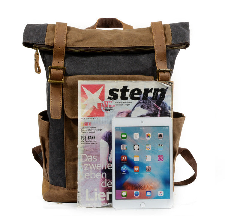 Oil-Waxed Canvas Weekend Rucksack