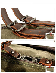 Rough Waxed Canvas Military Bag