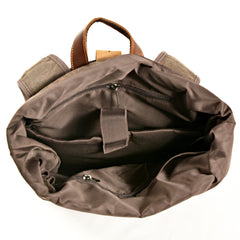 Expandable Canvas Roll-Top Rucksack