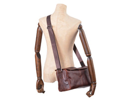 Full-Grain Leather Cylinder Bag