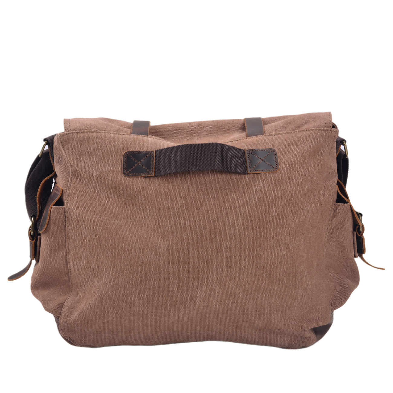 Canvas & Leather Large Messenger