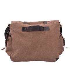 Canvas & Leather Large Messenger