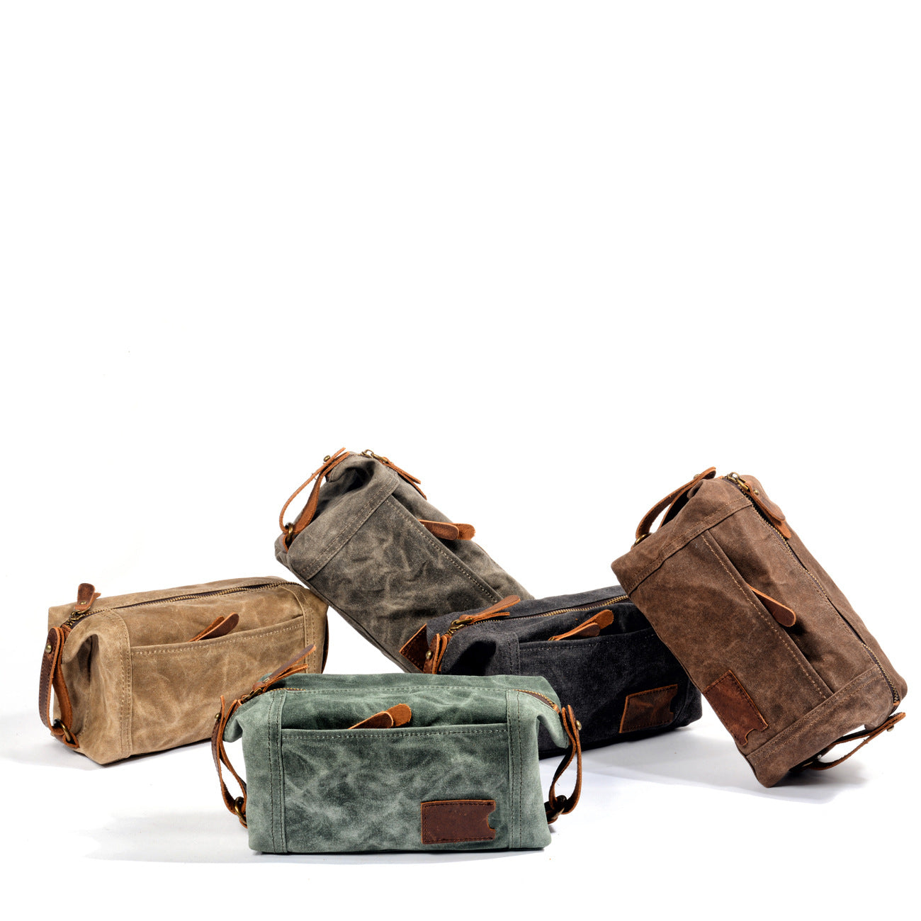 Waxed Canvas Washbag, Small