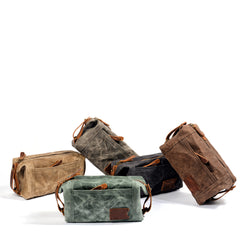 Waxed Canvas Washbag, Small