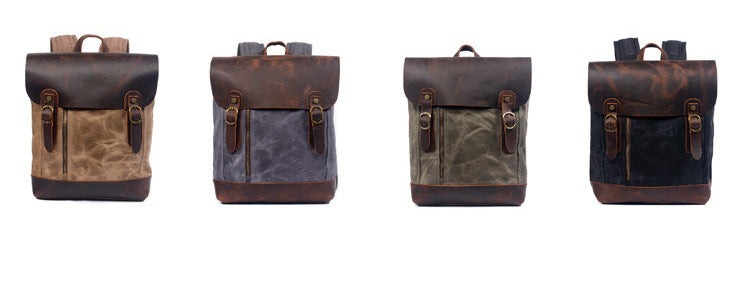 Hard-Waxed Canvas Travel Rucksack