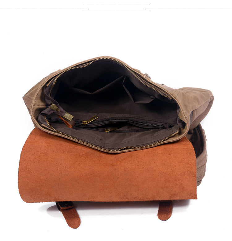 Hard-Waxed Canvas Travel Rucksack