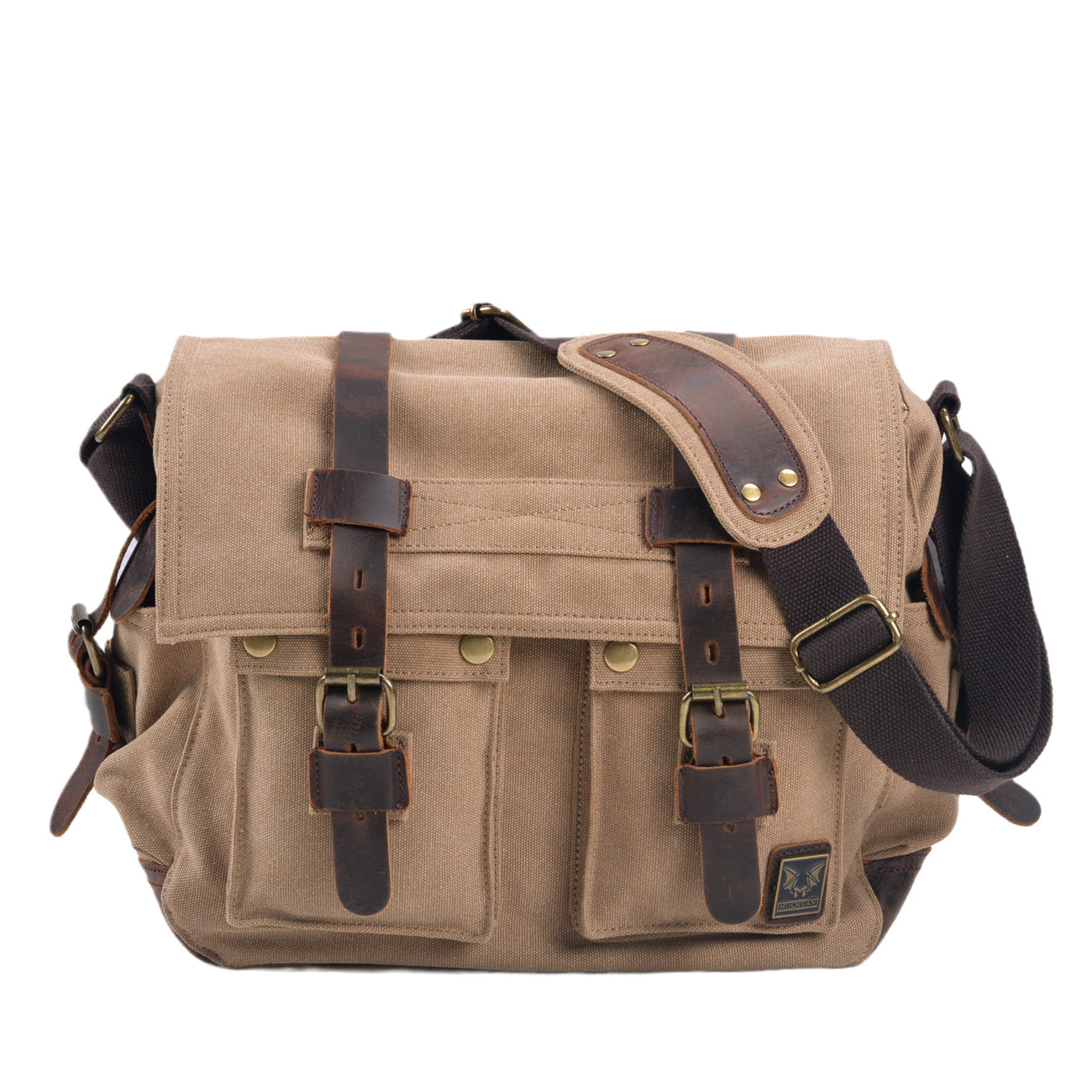 Canvas & Crazy-Horse Leather Messenger