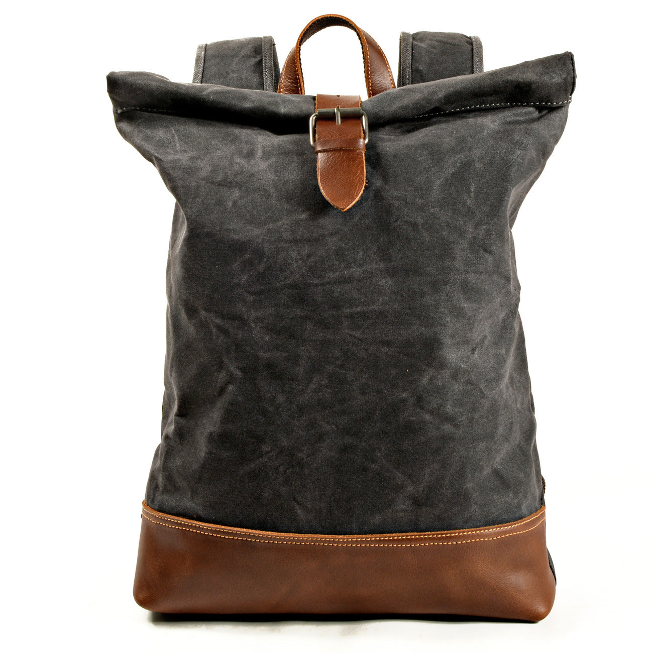 Expandable Canvas Roll-Top Rucksack