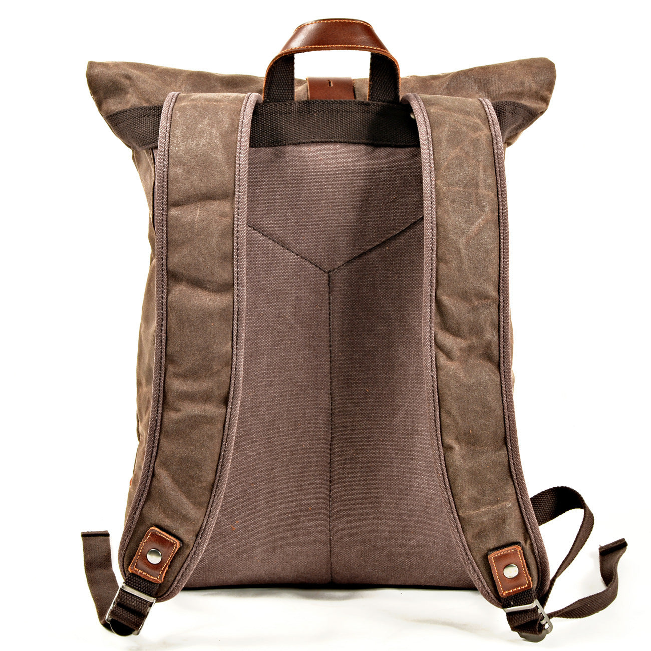 Expandable Canvas Roll-Top Rucksack