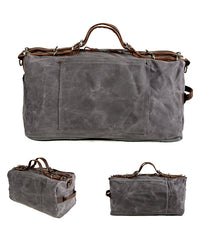 Rough Waxed Canvas Military Bag