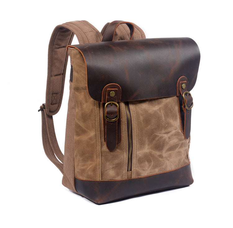 Hard-Waxed Canvas Travel Rucksack