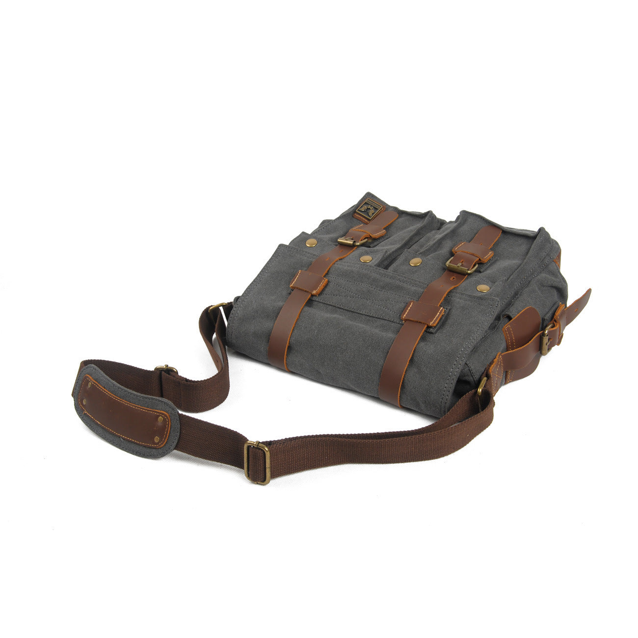 Canvas & Crazy-Horse Leather Messenger