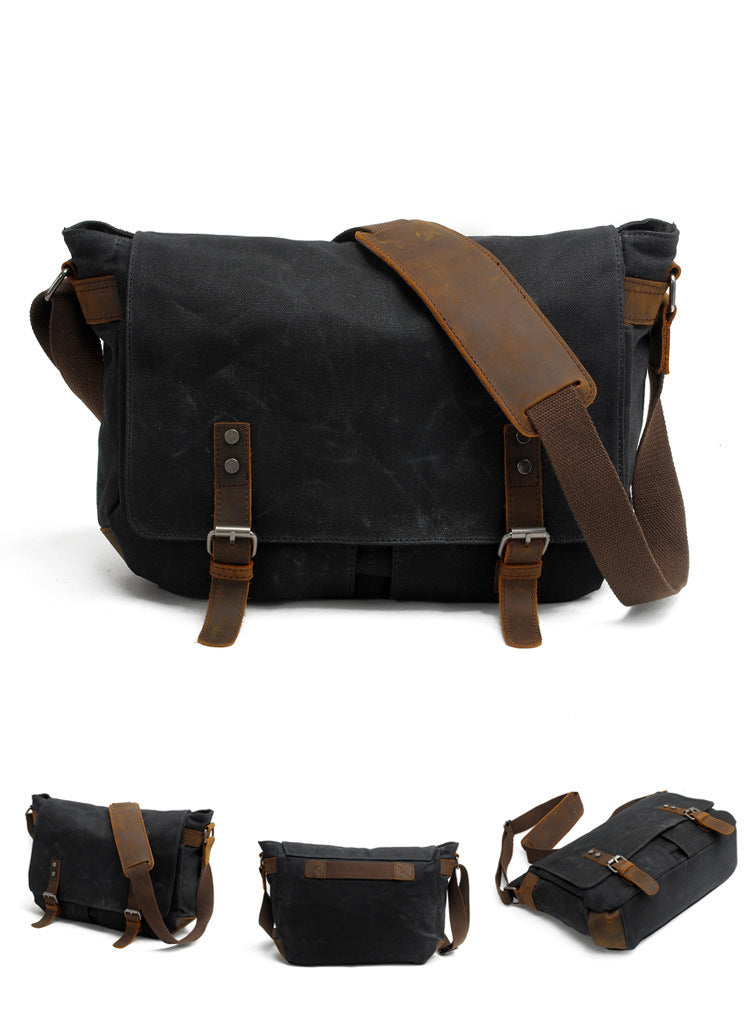 Canvas Laptop Crossbody Bag