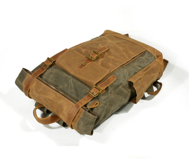 Oil-Waxed Canvas Weekend Rucksack