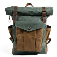Oil-Waxed Canvas Outdoor Rucksack