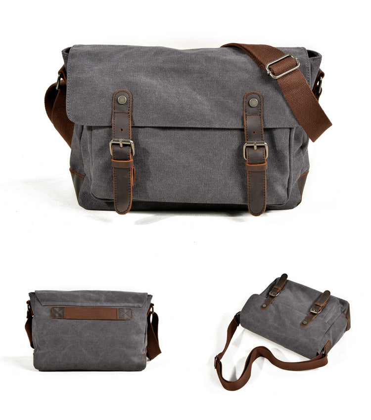 Oil-Waxed Canvas Sling Bag