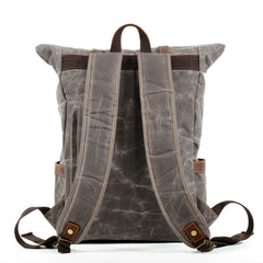 Waxed Canvas Contrast Rucksack