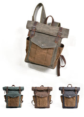 Oil-Waxed Canvas Outdoor Rucksack